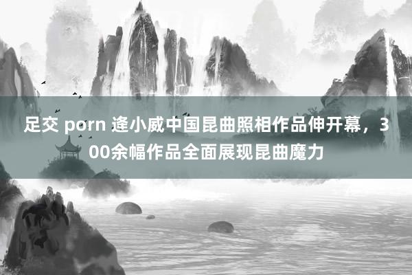 足交 porn 逄小威中国昆曲照相作品伸开幕，300余幅作品全面展现昆曲魔力
