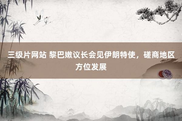 三级片网站 黎巴嫩议长会见伊朗特使，磋商地区方位发展