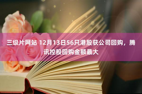三级片网站 12月13日56只港股获公司回购，腾讯控股回购金额最大