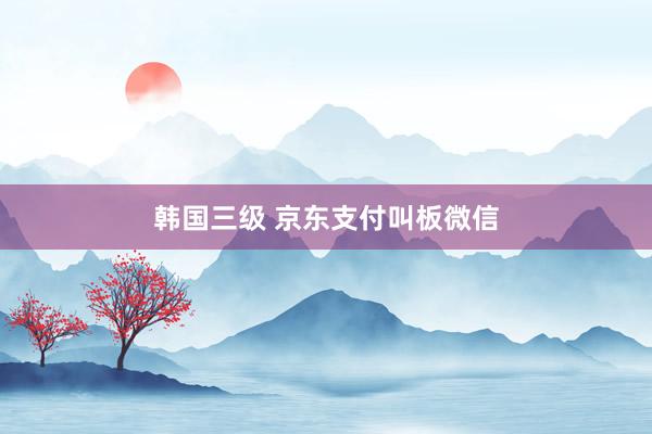 韩国三级 京东支付叫板微信