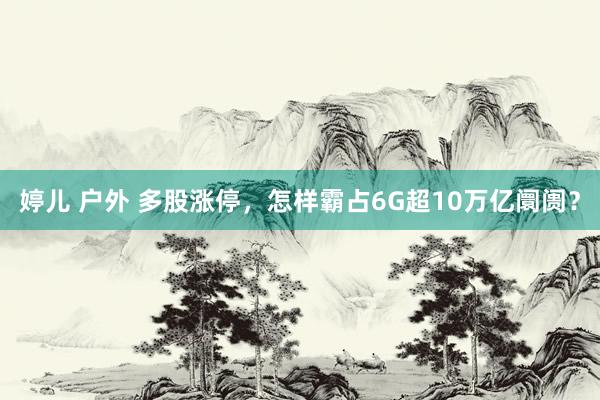 婷儿 户外 多股涨停，怎样霸占6G超10万亿阛阓？