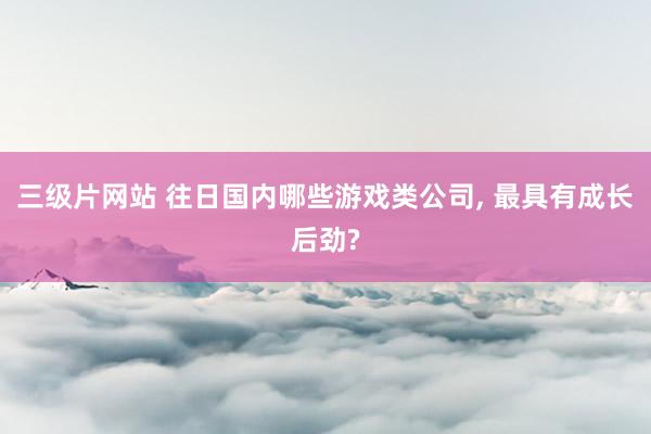 三级片网站 往日国内哪些游戏类公司, 最具有成长后劲?