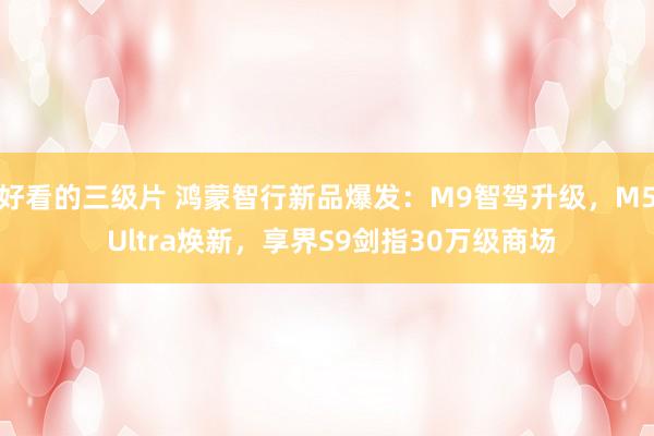 好看的三级片 鸿蒙智行新品爆发：M9智驾升级，M5 Ultra焕新，享界S9剑指30万级商场