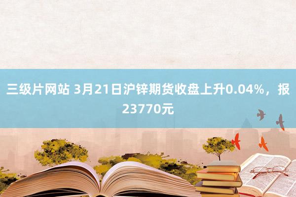 三级片网站 3月21日沪锌期货收盘上升0.04%，报23770元