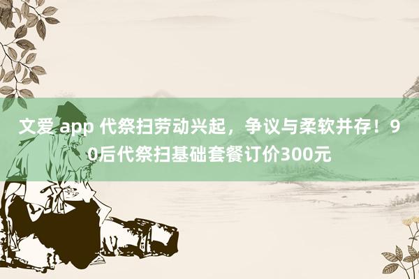 文爱 app 代祭扫劳动兴起，争议与柔软并存！90后代祭扫基础套餐订价300元