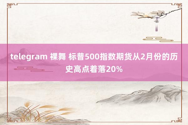 telegram 裸舞 标普500指数期货从2月份的历史高点着落20%