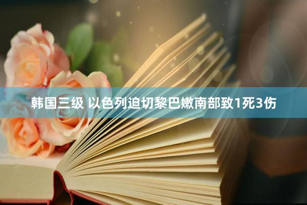 韩国三级 以色列迫切黎巴嫩南部致1死3伤
