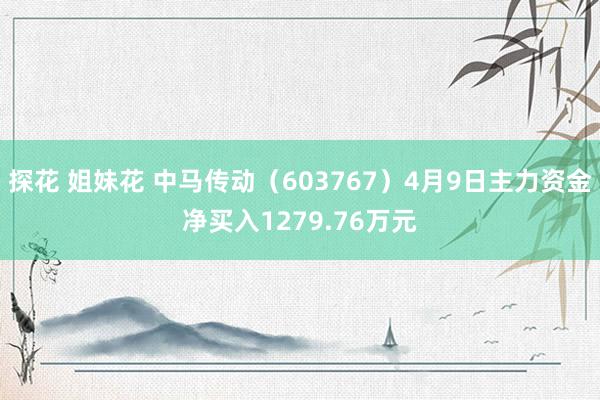 探花 姐妹花 中马传动（603767）4月9日主力资金净买入1279.76万元